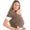 Baby Wrap Carrier, All in 1 Original Baby Carrier (Saddle Brown) | Newborn to Toddler Sling, Easy to Wear, Hands Free
