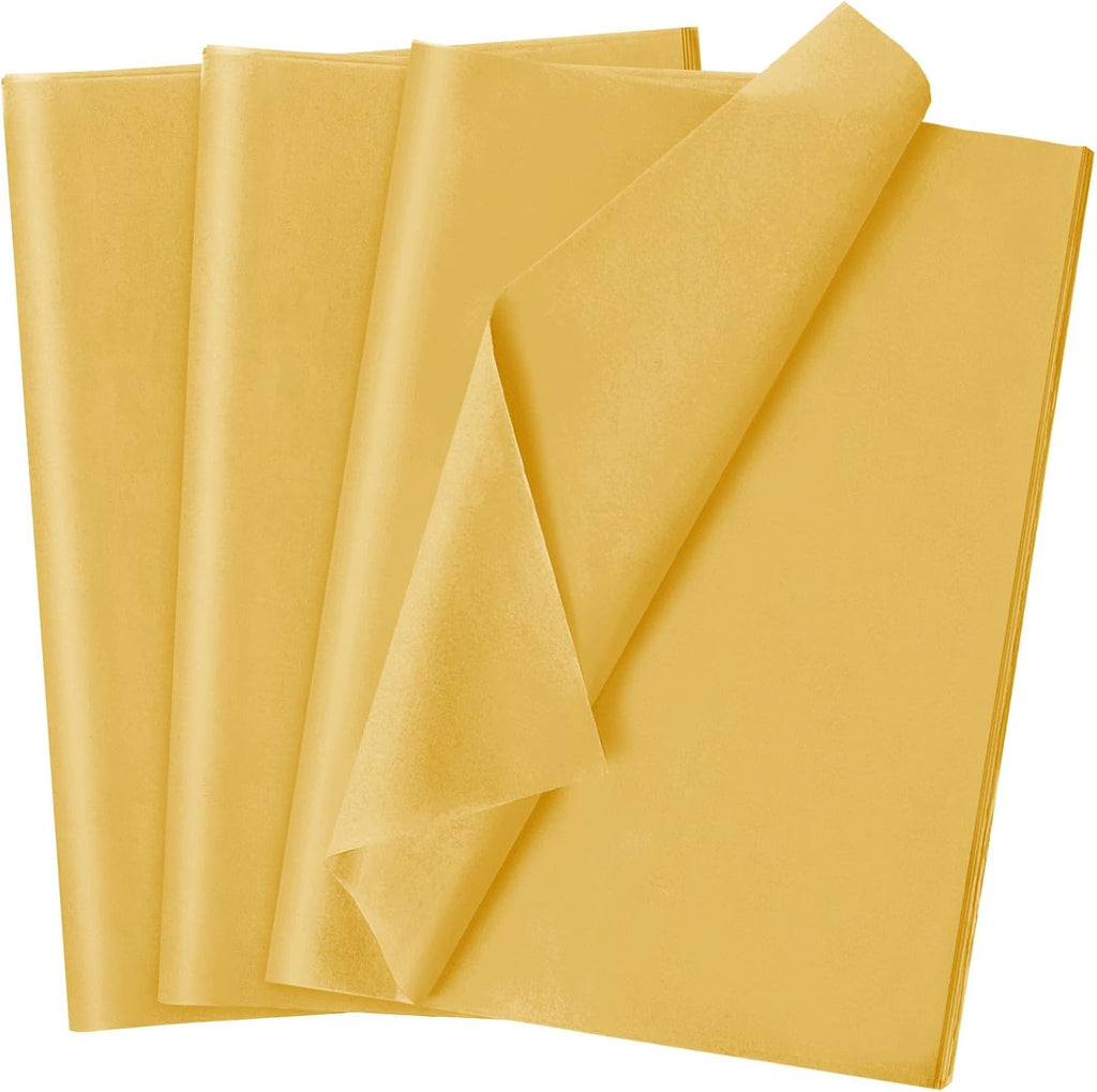 120 Sheets 14 x 20 Inch Gold Tissue Paper for Gift Bag Wrapping