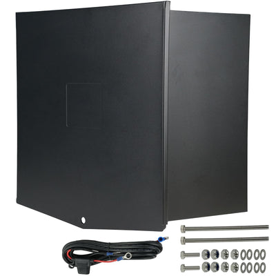Large Steel Deep Cycle Battery Box for Gate Opener, Hold A Group 27 Deep Cycle Battery(Battery Not Included)
