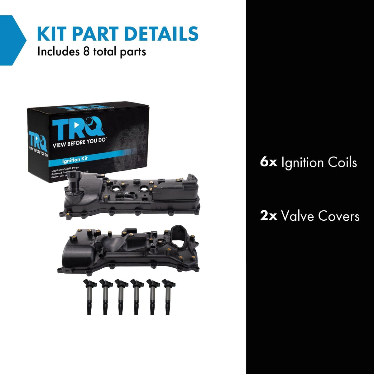 TRQ Ignition Coil Kit 6 Piece Coil on Plug