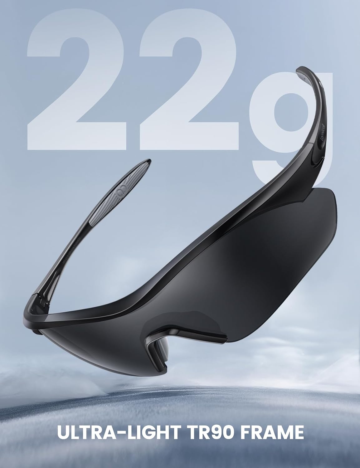 22g Polarized Sports Sunglasses - UV400 Protection Men Women Sun Glasses for Driving Running Cycling Baseball Golf