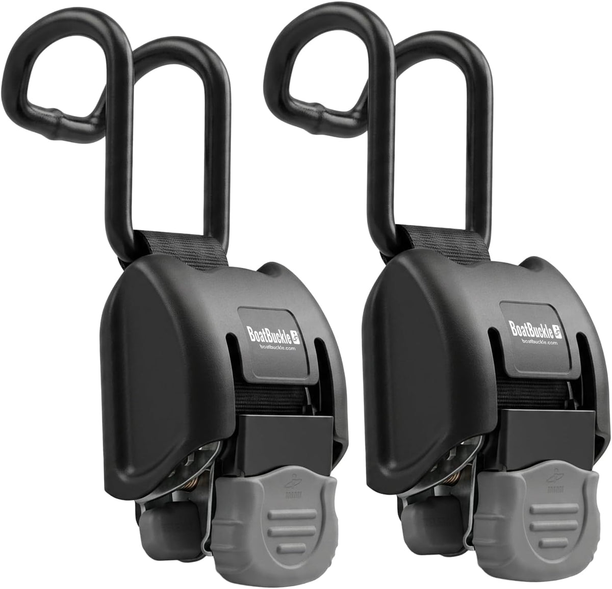 BoatBuckle F14221EC G2 Gunwale Retractable Boat Tie Down, 2 x 38 in, 2-Pack