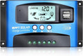 MPPT Solar Charge Controller 100A 12V/24V Auto Solar Panel Intelligent Regulator with Dual USB Port LCD Display for