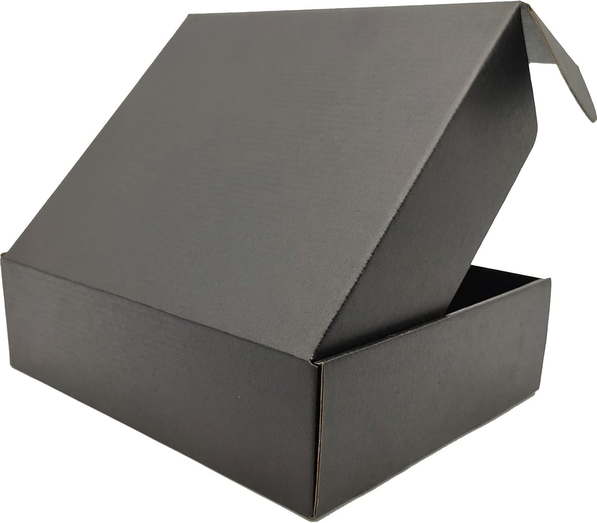 10x8x3 Shipping Boxes Black Mailer Corrugated Cardboard Box Set of 25
