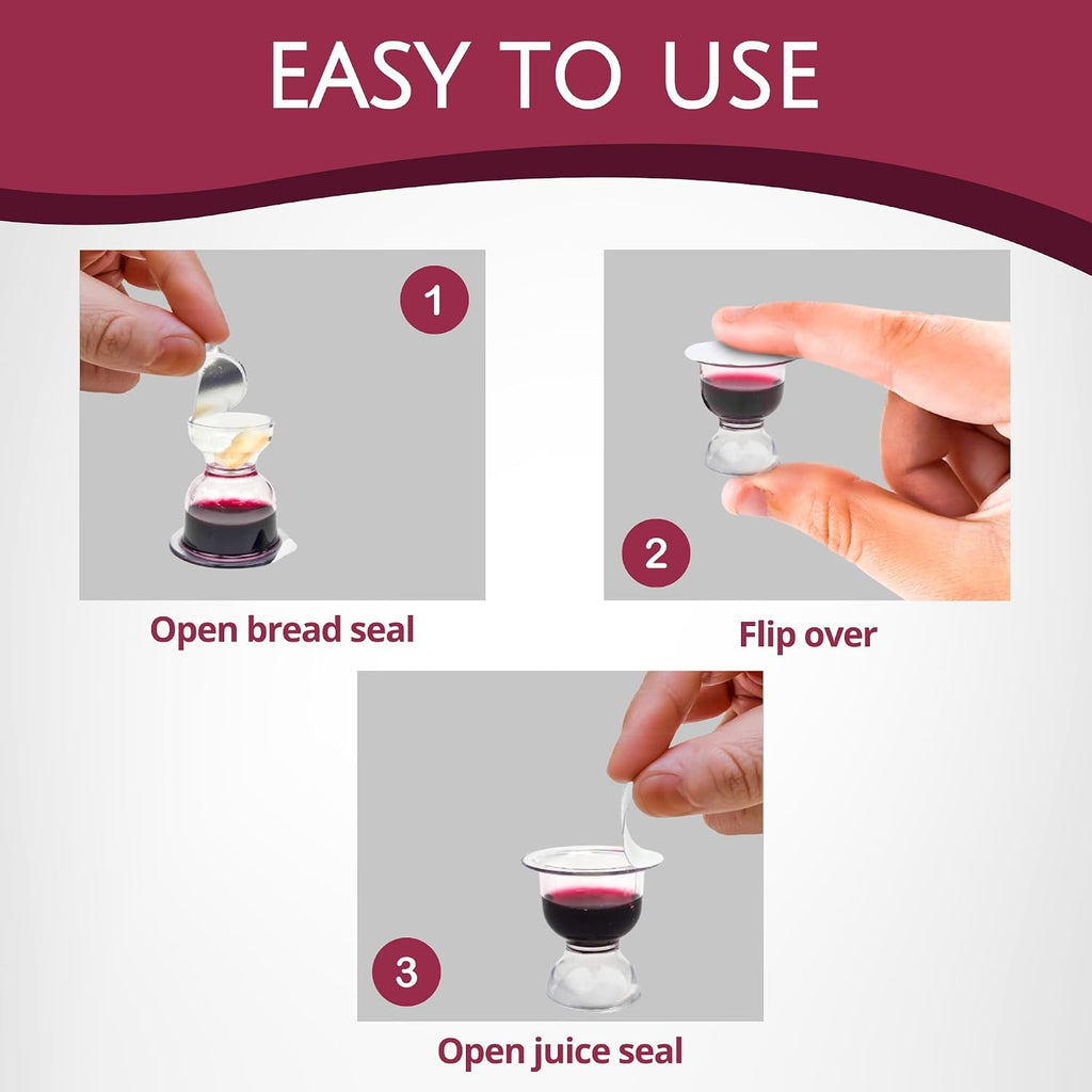 Chalice Gluten-Free Prefilled Communion Cups & Wafer Set (100 Ct)