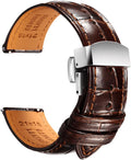 Leather Watch Band for Men, Quick-Release Alligator Grain Embossed | REZERO Watch Bands Replacement | Luxury Style |