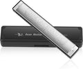 Harmonica Professional Harp Armonica Key of C 24 Hole Polyphony Diatonic Mouth Organ with Case for Blues Folk Jazz