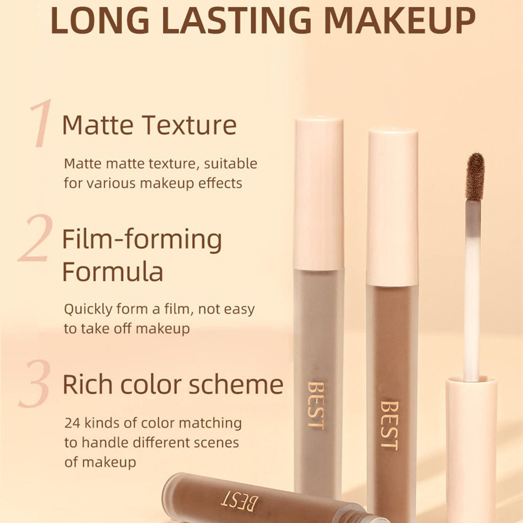 Matte Liquid Eyeshadow - 8 Neutral Nude Colors, Smooth Creamy Finish, Waterproof, Long Lasting