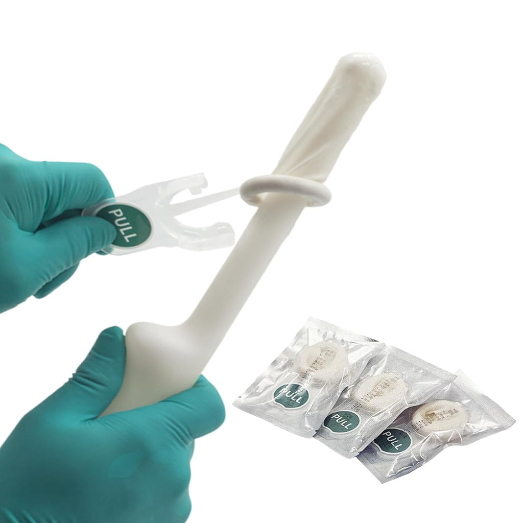 Ultrasound Probe Cover with Gel, 20 Pcs Transducer Sheath Covers, Pre-Lubricated Latex Probe Covers, Individual
