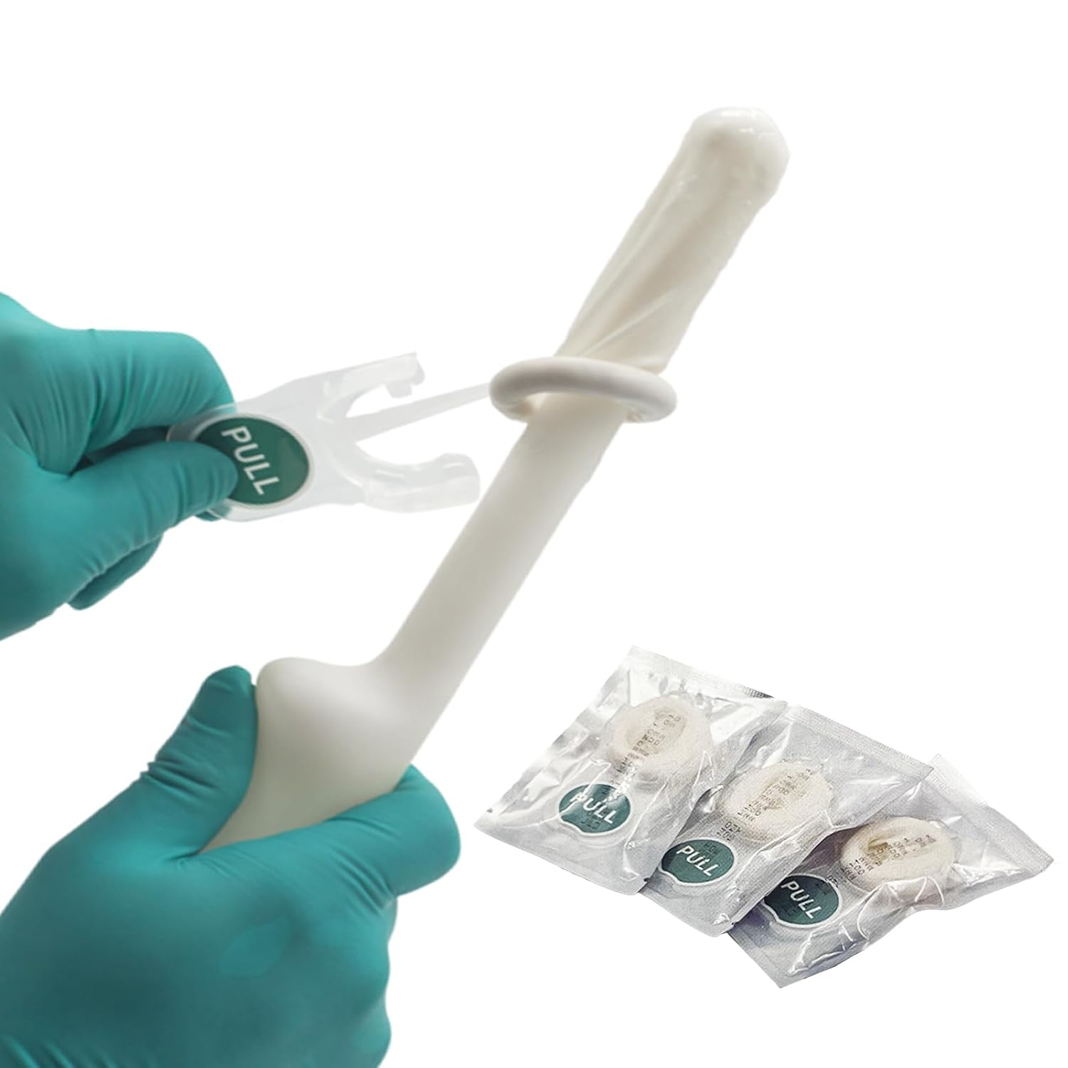 Ultrasound Probe Cover with Gel, 20 Pcs Transducer Sheath Covers, Pre-Lubricated Latex Probe Covers, Individual