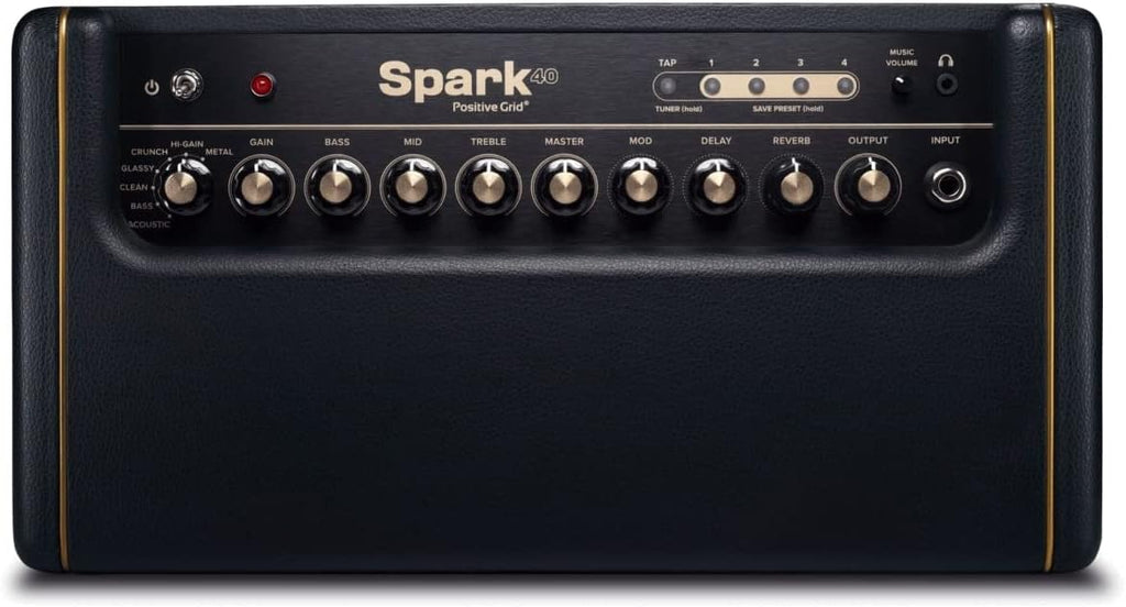 Spark 40-Watt Combo Practice Guitar Amplifier Electric Bass and Acoustic Guitar Amp with Spark Mobile App | 100k+