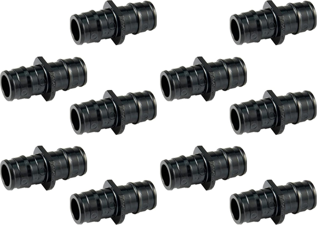 10 Piece EFIELD Poly PPSU Pex-A Expansion Fittings,1"x 1"Straight Coupling