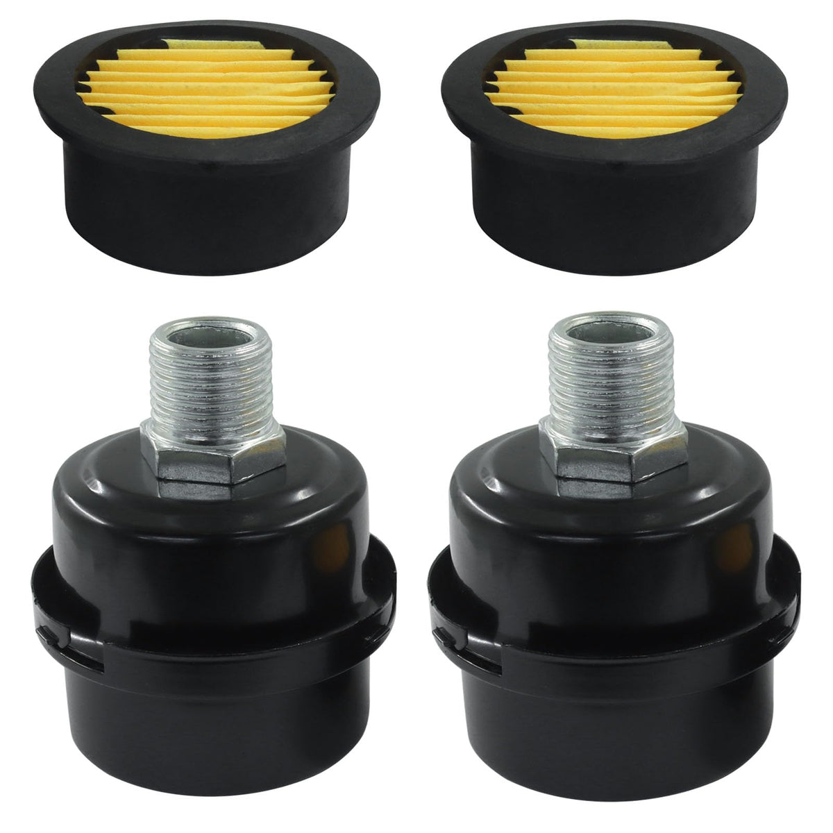 Zorfeter 2PCS 1/2" Air Compressor Silencer, 20mm Replacement Elements