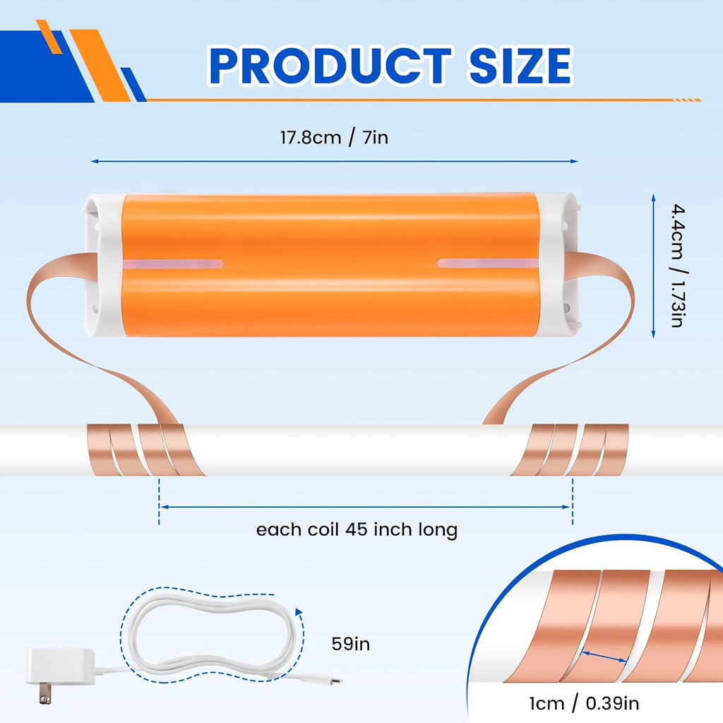 Capacitive Electronic Water Descaler Salt-Free Whole House Water Soften