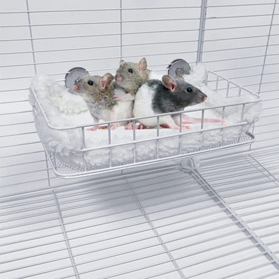 All-Metal Chew-Proof Rat Cage Platforms Chinchilla Ledge for Ferret