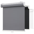 Light Filtering Roller Shades for Indoor Windows, 14" W x 72" H, Grey