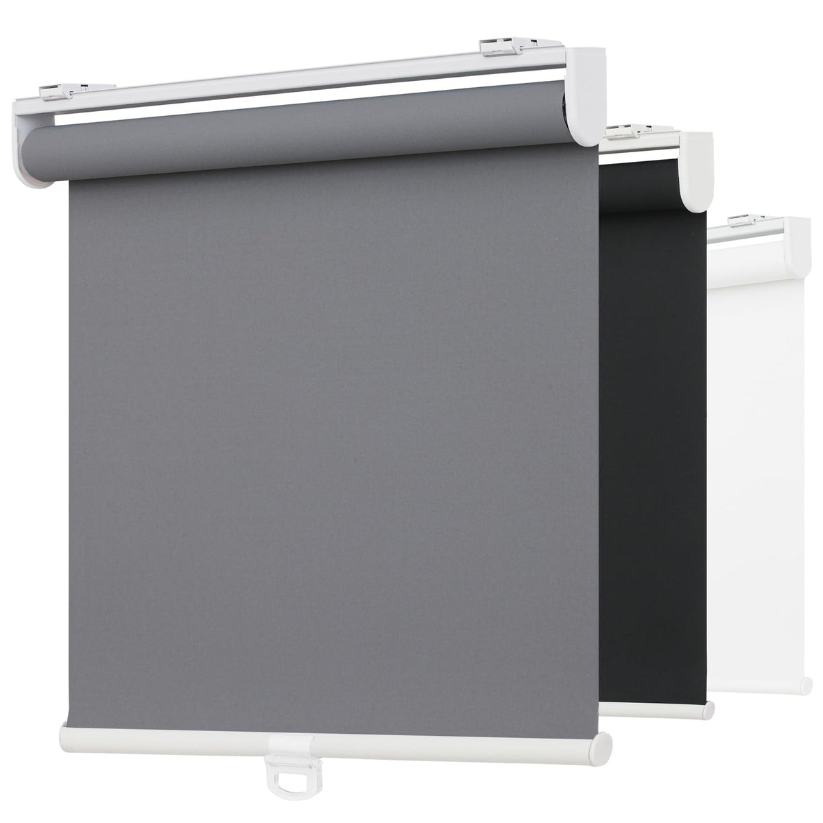 Light Filtering Roller Shades for Indoor Windows, 14" W x 72" H, Grey