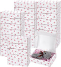 30pcs Bowknot Printed Gift Box White Cardboard Small Shipping Boxes 5.9x3.9x1.6 inch Mailer Boxes for Mother’s Day