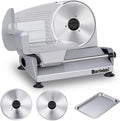 Meat Slicer, 200W Electric Food Slicer with 2 Removable 7.5" Blades