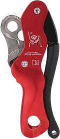 Aluminum Alloy Anti Panic Stop Descender Belay Device, Compact Single Plate Manual Speed Control Rappelling Descender