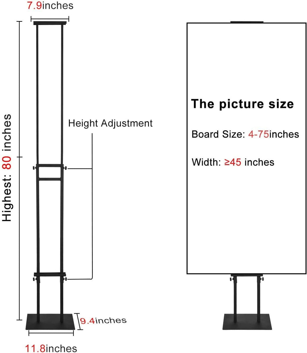 Poster Stand for Display, Adjustable Floor Standing Sign Holder | Pedestal Sign Stand, Heavy Duty Banner Stand with