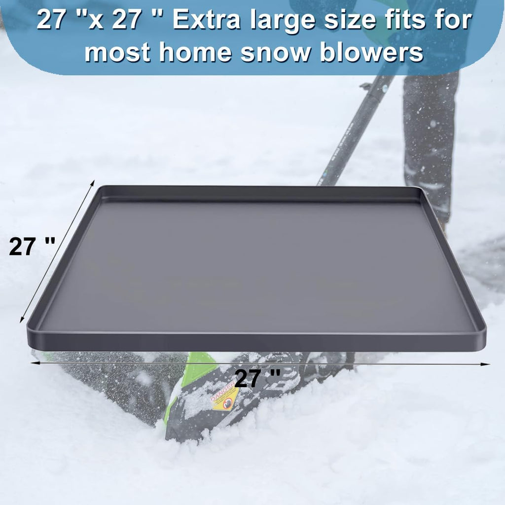 Snow Blower Mat, Snowblower Silicone Mat Garage Floor Mat for Snow, Electric Snow Shovel Mat with Raised Edge, Snow