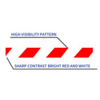 Hazard Caution Tape White Red 2inch x 150 Feet(50yds)