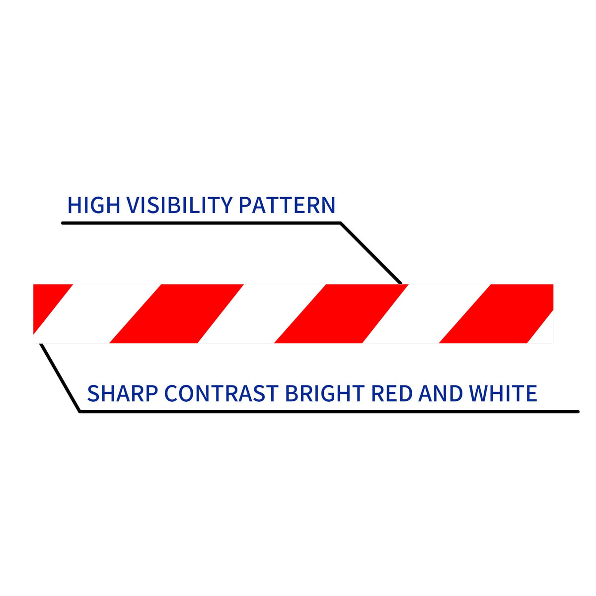 Hazard Caution Tape White Red 2inch x 150 Feet(50yds)