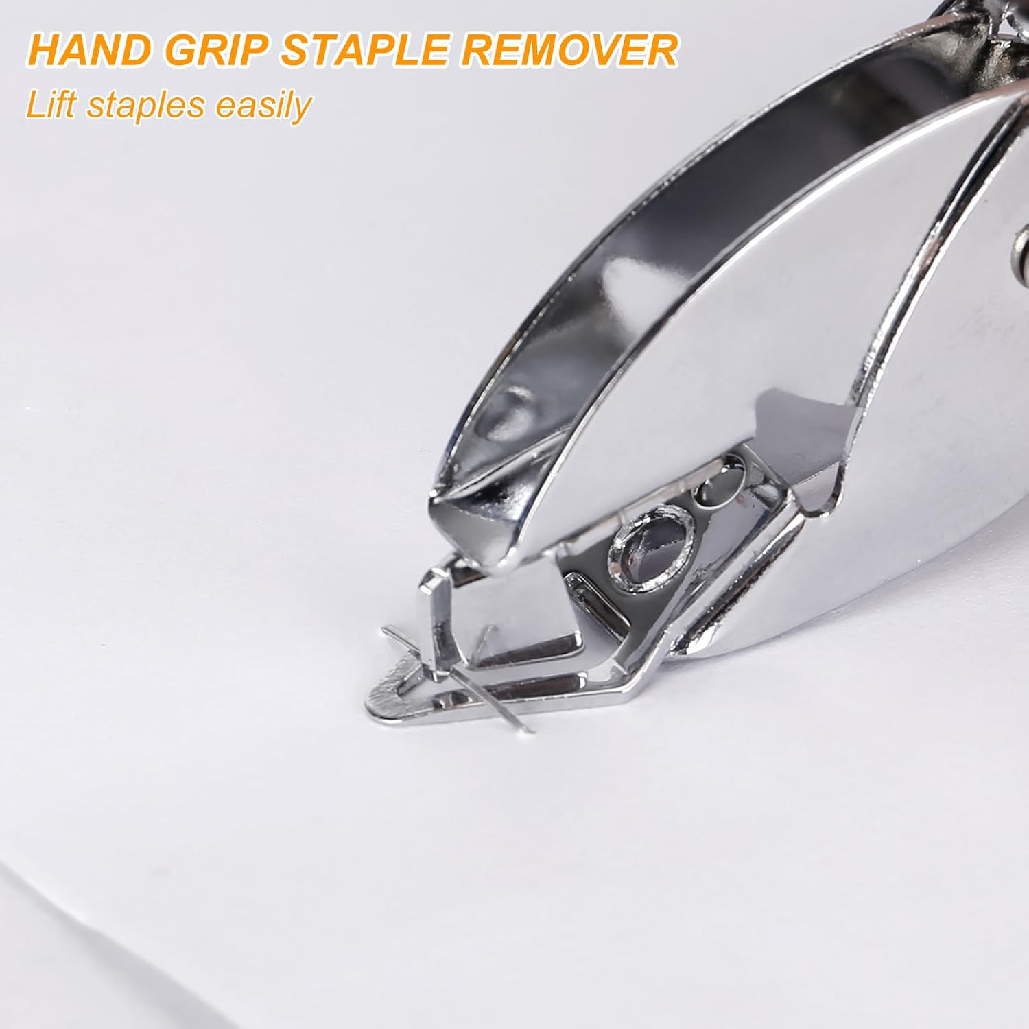 Professional Metal Staple Remover Tool - Premium Steel Construction, Easy-Grip Ergonomic Handheld Design, Durable