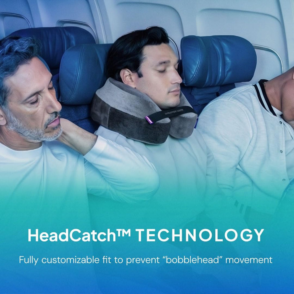 Softest Neck Pillow Ever for Travel – Evolution Earth Deluxe – 360° Head, Neck and Chin Support for Sleeping –