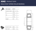 XiKe 2Set Wheel Bearings SET37- LM603049/LM603011 -ID 1.7812" x OD 3.0625"