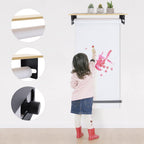 Wall Mount 24" Kraft Paper Roll Holder and Cutter, Paper Roller with Strip Cutter, Carbon Steel and Density Board