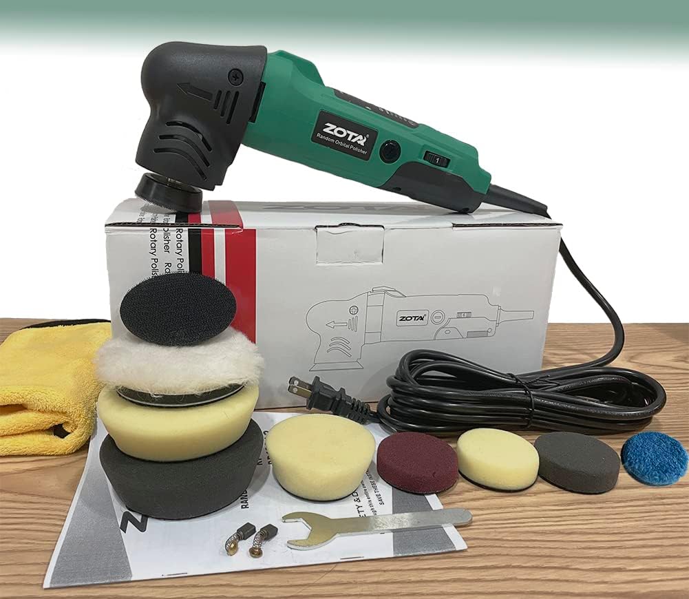 Mini Polisher, 2-inch/ 3inch Car Buffer Polisher with 8mm Random Orbital,Car Polishers and Buffers for Car