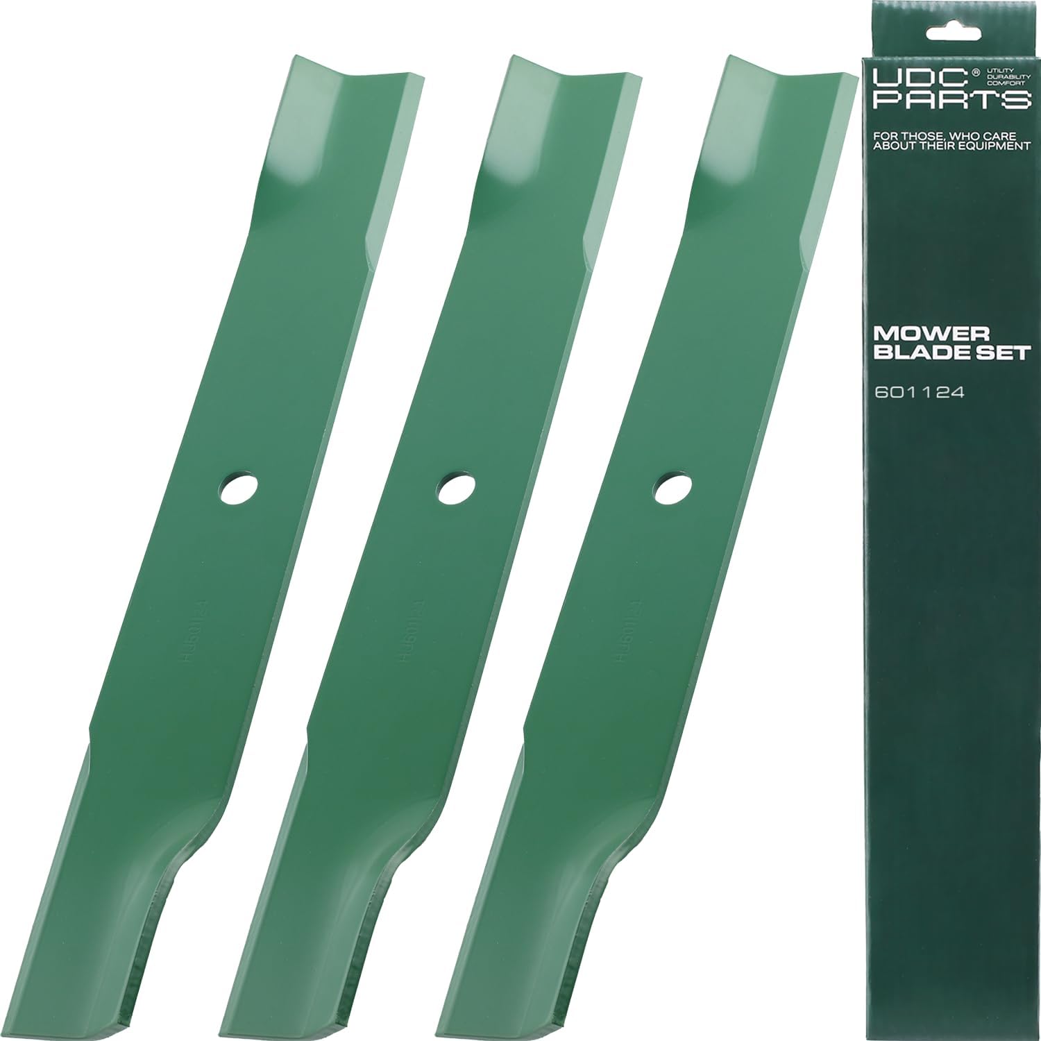 601124 Hustler 54 Inch Mower Blades Replacement, 3 Pack Low Lift | Fits Hustler Raptor SD 54" SDX XD X XL FasTrak 54