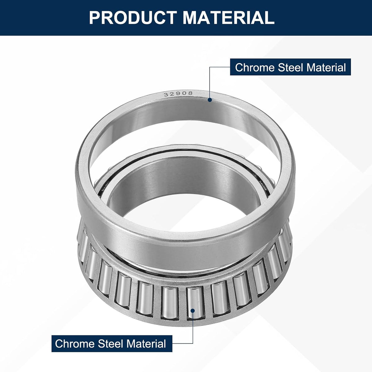 uxcell 32908 Tapered Roller Bearing Cone and Cup Set, 40mm Bore, ABEC3