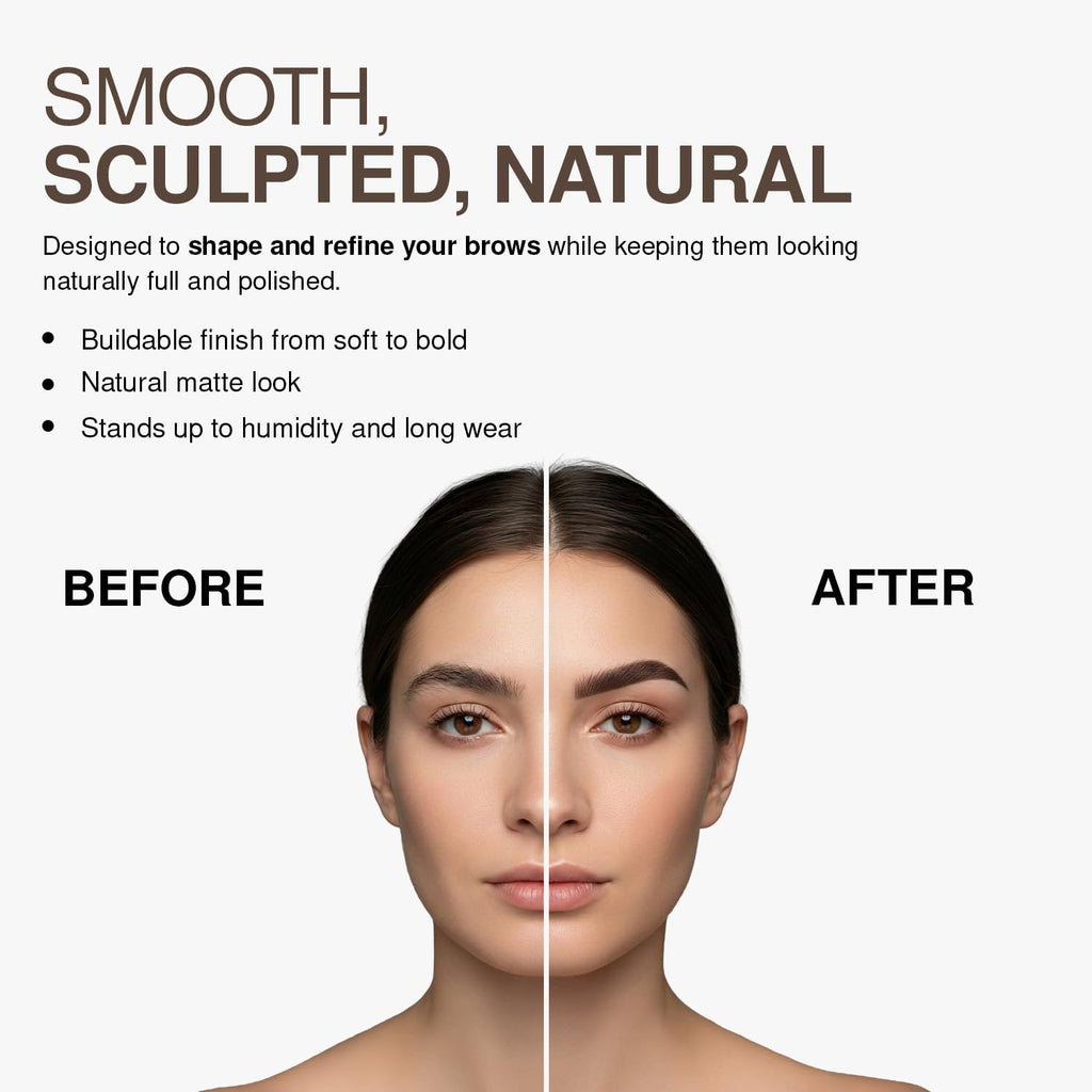 Brow Pomade Waterproof, 24 Hour Wear, Smudge Proof and Sweat Resistant Formula, Super Creamy Formula Glides on And
