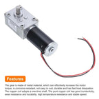 5840-31ZY Worm Gear Motor DC 12V/24V 7RPM~470RPM Speed Adjustable Miniature Small High Torque Power 5.0 1PCS(80RPM,24V)