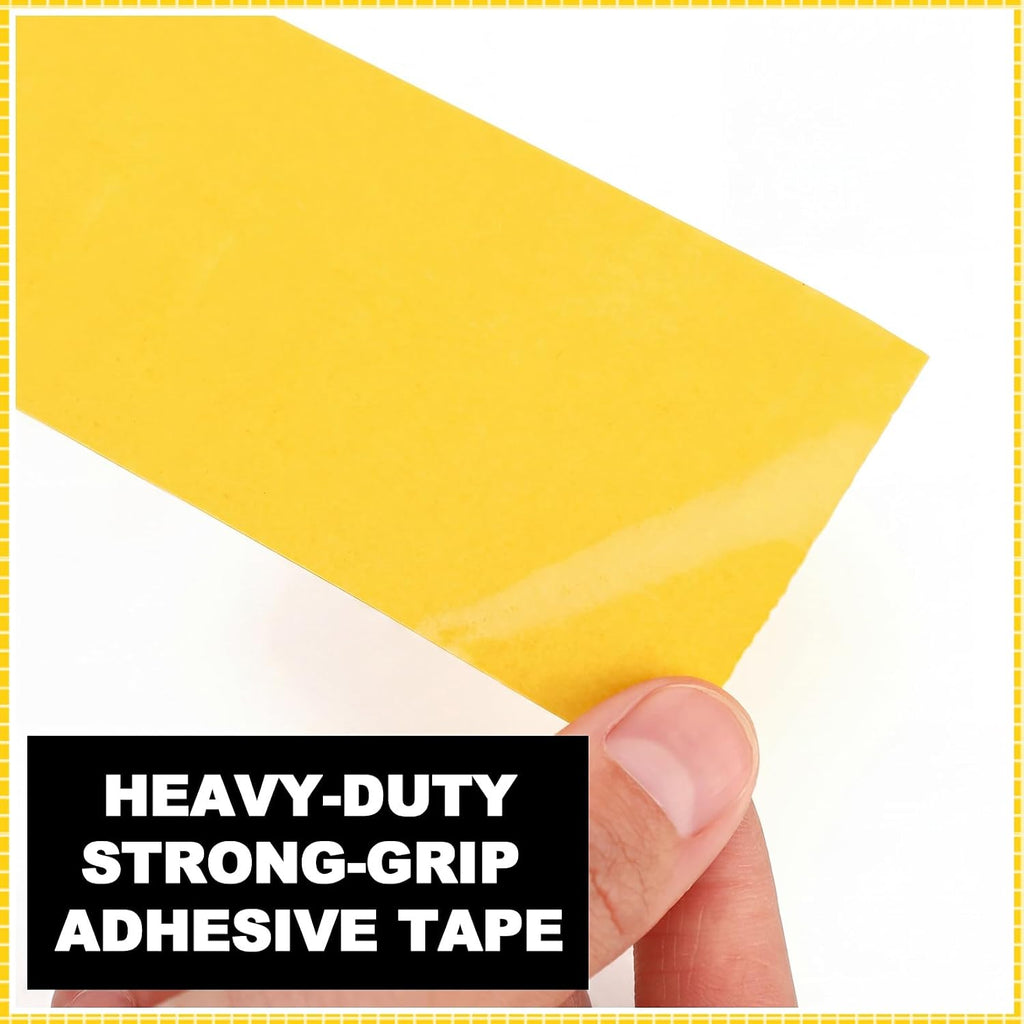 4 Rolls Yellow Floor Marking Tape 2" Width 100' Length Heavy Duty Non Abrasive Safety Caution Warning Tape High