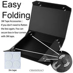5-Pack Black Gift Boxes with Lids 12x8x2.5 Inches, Foldable