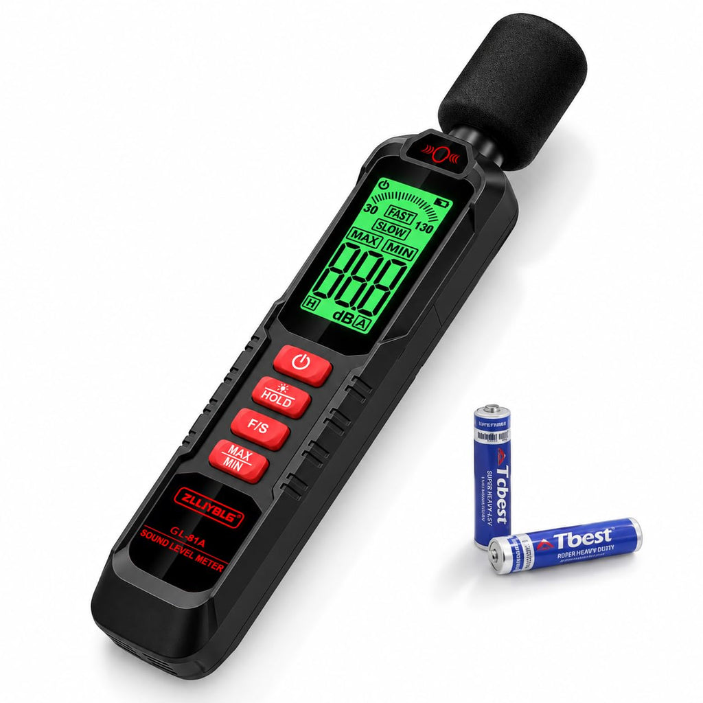 Decibel Meter, Digital Sound Decibel Meter - Range 30-130dB