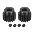 DTGN Spur Gear 1.5Mod 18 Teeth 15mm Thickness 10mm Bore 3x1.4mm Keyway 2Pcs