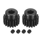 DTGN Spur Gear 1.5Mod 18 Teeth 15mm Thickness 10mm Bore 3x1.4mm Keyway 2Pcs