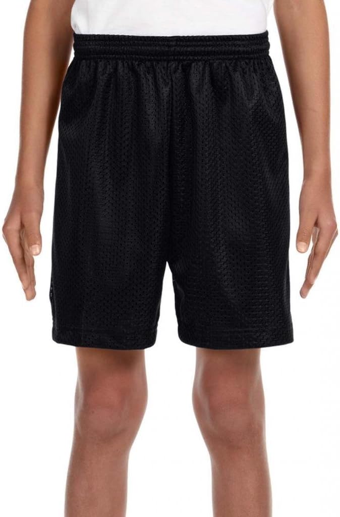 Youth Six Inch Inseam Mesh Short NB5301 Black XL