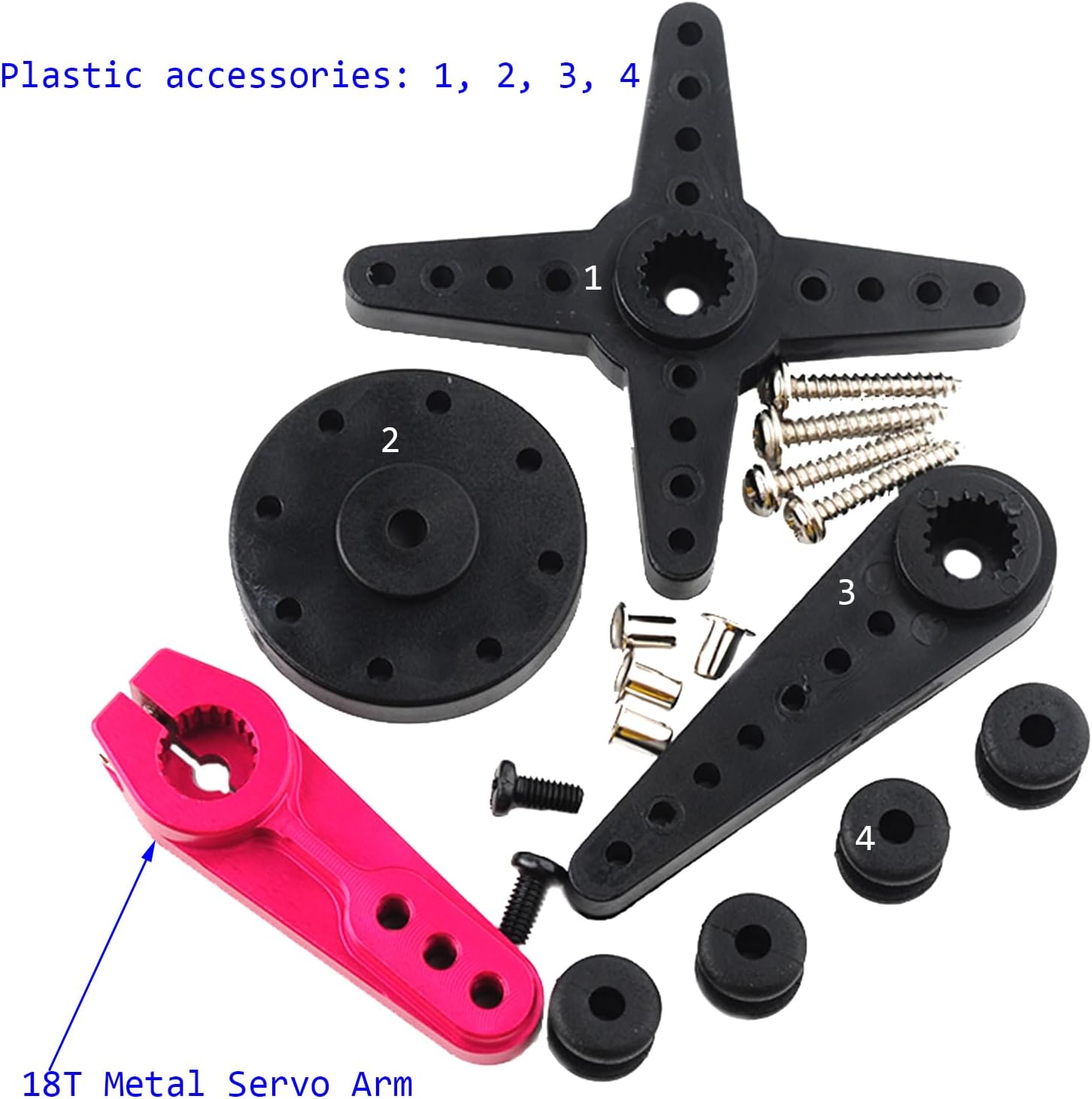 12V 150KG DS51150 Digital RC Servo Full Metal Gear 270 Degree | Waterproof IP67, 18T Metal Servo Arm, For Baja Car