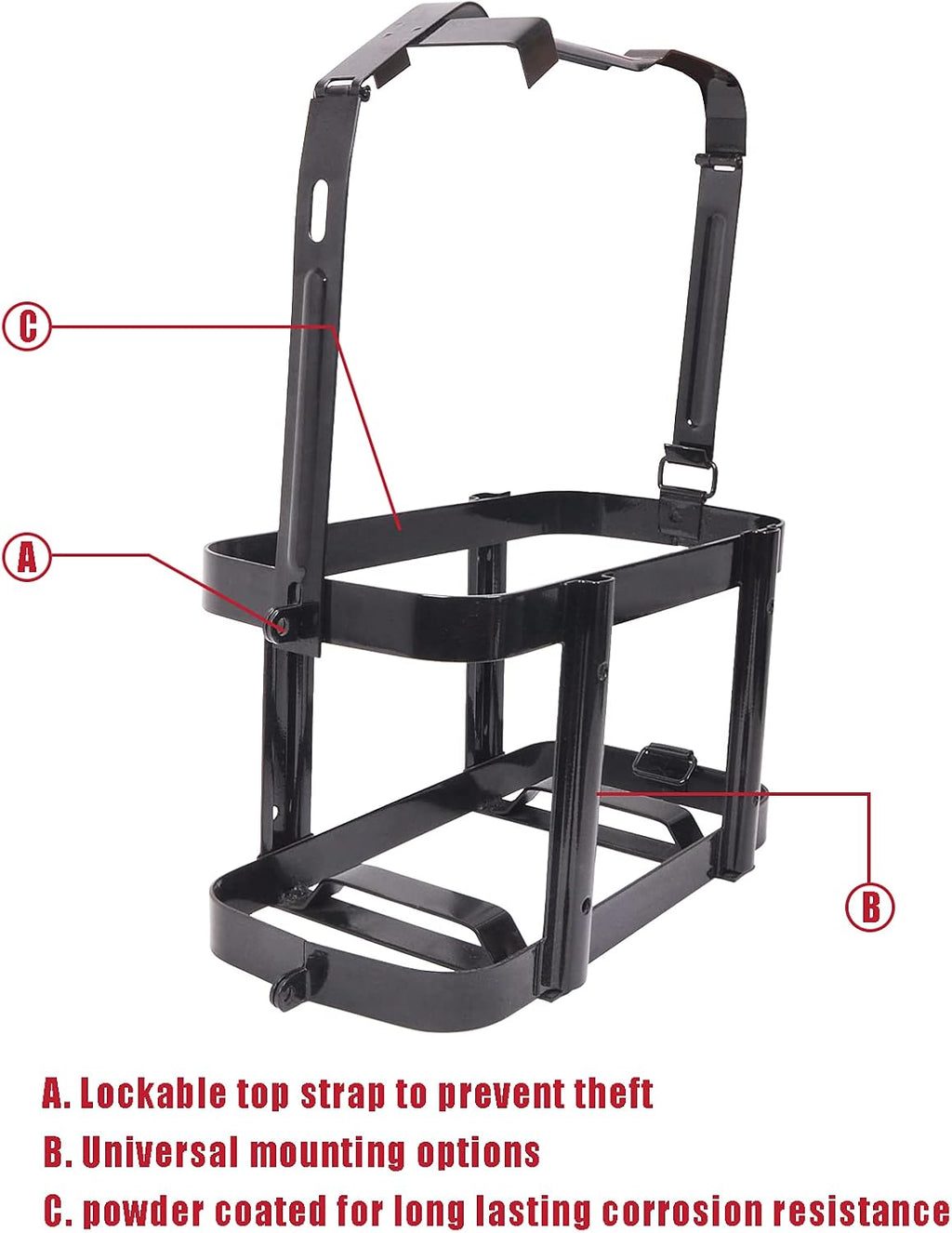 Gas Can Holder for 5 Gallon Steel Jerry Can