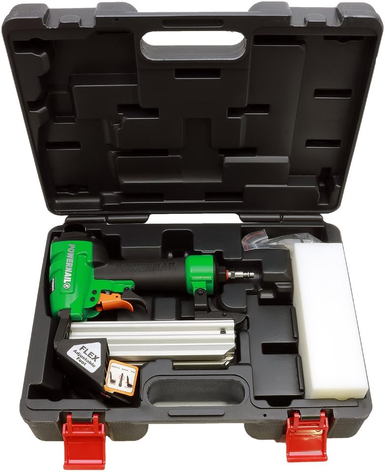 2000F Pneumatic 20 Gauge Trigger Pull L-Cleat Nailer for Engineered and Hardwood Flooring
