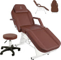 Facial Chair,73″ Tattoo Chair for Client,3-Section Adjustable Massage Table with Stool,Multipurpose Beauty Beds Salon