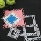 4 Sets Metal Cutting Dies - Frame Dies, Stencils & Moulds for DIY Crafts & Scrapbooking