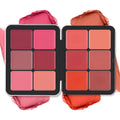 12 Colors Blush Palette,Highlighter Blush Powder Makeup,Long-Wearing,Smudge Proof,Natural-Looking,Blendable