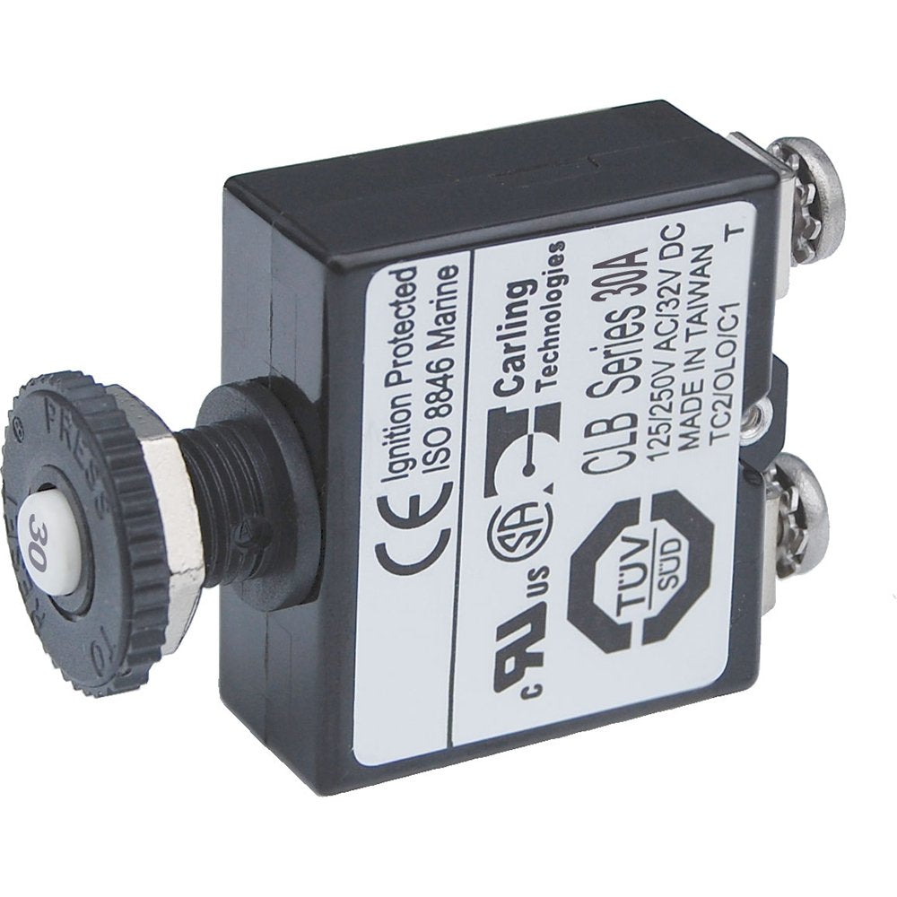 Blue Sea Systems 2136 CIRCUIT BREAKER PUSH BUT ST 30A, Beige